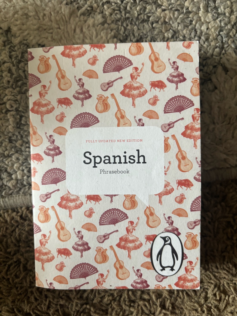 Original Penguin Spanish Phrasebook - Pink & Orange Patterned Cover